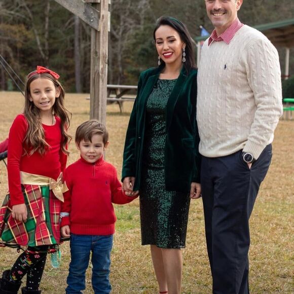 Girls Christmas Velvet Dress - Picture 5 of 5